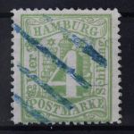 Hamburg, MiNr. 16, gestempelt, Altsignatur