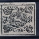 Braunschweig, MiNr. 8, gestempelt, Altsignatur