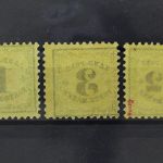 Baden Landpost-Portomarke, MiNr. 1-3, postfrisch