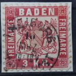 Baden, MiNr. 24, Briefstück
