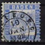 Baden, MiNr. 19, gestempelt, BPP Signatur