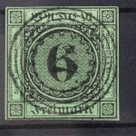 Baden, MiNr. 3 b, gestempelt