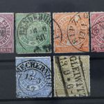 Nordeutscher Postbezirk, MiNr. 1-6, gestempelt