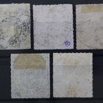 Norddeutscher Postbezirk, MiNr. 7-11, gestempelt