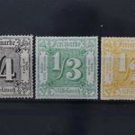Thurn & Taxis, MiNr. 45, 46 + 47, postfrisch