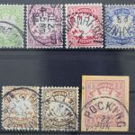 Bayern, MiNr. 47-53, gestempelt