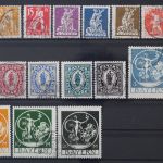 Bayern, MiNr. 178-195 ohne 190, gestempelt, geprüft Infla
