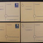 Sowj. Zone, MiNr. P 36/01-04, ungebraucht