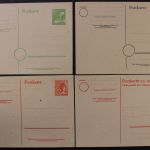 Gem. Ausgabe, MiNr. P 961 - P 964, ungebraucht