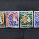 Niederlande, MiNr. 253-256 A, Falz