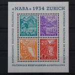 Schweiz, MiNr. Block 1, Falz