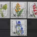 Berlin, MiNr. 650-653 zentrisch Berlin 45, gestempelt