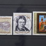 Berlin, MiNr. 649, 654 + 658 zentrisch Berlin 45, gestempelt