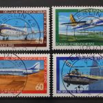 Berlin, MiNr. 617-620 zentrisch Berlin 45, gestempelt