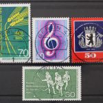 Berlin, MiNr. 516, 521, 522 + 523 zentrisch Berlin 41, gestempelt