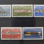 Berlin, MiNr. 483-487 zentrisch Berlin 41, gestempelt