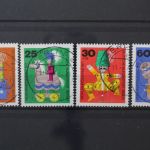 Berlin, MiNr. 412-415 zentrisch Berlin 41, gestempelt