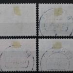 Berlin, MiNr. 326-329 zentrisch Berlin 12 bzw. 41, gestempelt