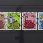 Berlin, MiNr. 322-325 zentrisch Berlin 11, gestempelt