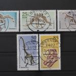 DDR, MiNr. 3324-3328, zentrisch gestempelt