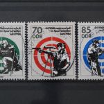 DDR, MiNr. 3045-3047, zentrisch gestempelt