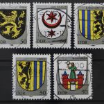 DDR, MiNr. 2857-2861, zentrisch gestempelt