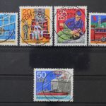 DDR, MiNr. 2276-2280, zentrisch gestempelt