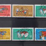 DDR, MiNr. 2241-2246, zentrisch gestempelt