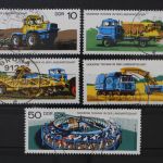 DDR, MiNr. 2236-2240, zentrisch gestempelt