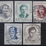 DDR, MiNr. 881-885, zentrisch gestempelt