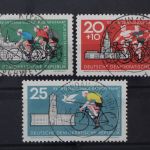 DDR, MiNr. 886-888, zentrisch gestempelt