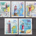 DDR, MiNr. 2045-2049, zentrisch gestempelt