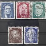 DDR, MiNr. 2025-2029, zentrisch gestempelt