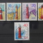 DDR, MiNr. 1953-1957, zentrisch gestempelt