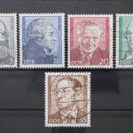 DDR, MiNr. 1941-1945, zentrisch gestempelt