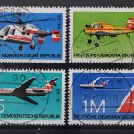 DDR, MiNr. 1749-1752, zentrisch gestempelt