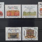 DDR, MiNr. 1661-1666, zentrisch gestempelt