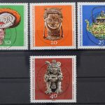 DDR, MiNr. 1632-1635, zentrisch gestempelt