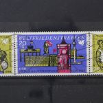 DDR, MiNr. 1478-1480 Dreierstreifen, zentrisch gestempelt