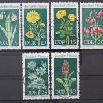 DDR, MiNr. 1456-1461, zentrisch gestempelt