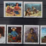 DDR, MiNr. 1393-1398, zentrisch gestempelt