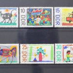 DDR, MiNr. 1280-1285, zentrisch gestempelt