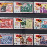 DDR, MiNr. 1102-1110, zentrisch gestempelt