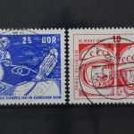 DDR, MiNr. 1098-1099, zentrisch gestempelt