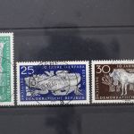 DDR, MiNr. 1093-1095, zentrisch gestempelt