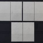 DDR, MiNr. 1074-1079, 3 Zusammendrucke, gestempelt