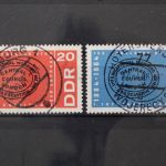 DDR, MiNr. 1054-1055, zentrisch gestempelt