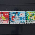 DDR, MiNr. 1030-1032, zentrisch gestempelt