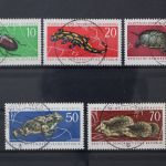 DDR, MiNr. 978-982, zentrisch gestempelt