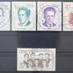 DDR, MiNr. 918--922, zentrisch gestempelt